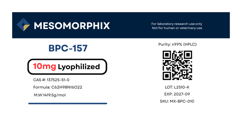 BPC-157 10mg (Reproductive Peptide)
