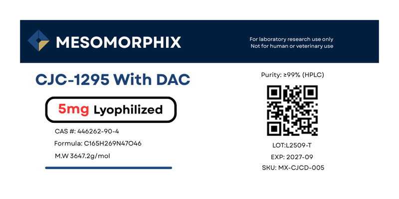 CJC-1295 with DAC 5mg (Growth Hormone Secretagogue)