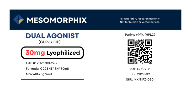 Dual Agonist GLP-1, GIP 30mg (Incretin Mimetics)